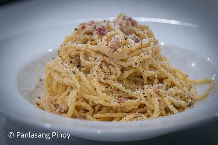 authentic carbonara