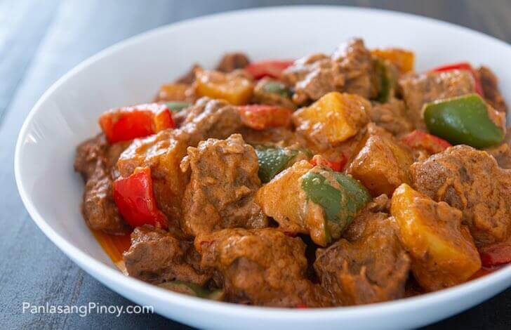 Beef Kaldereta sa Gata with Peanut Butter Recipe