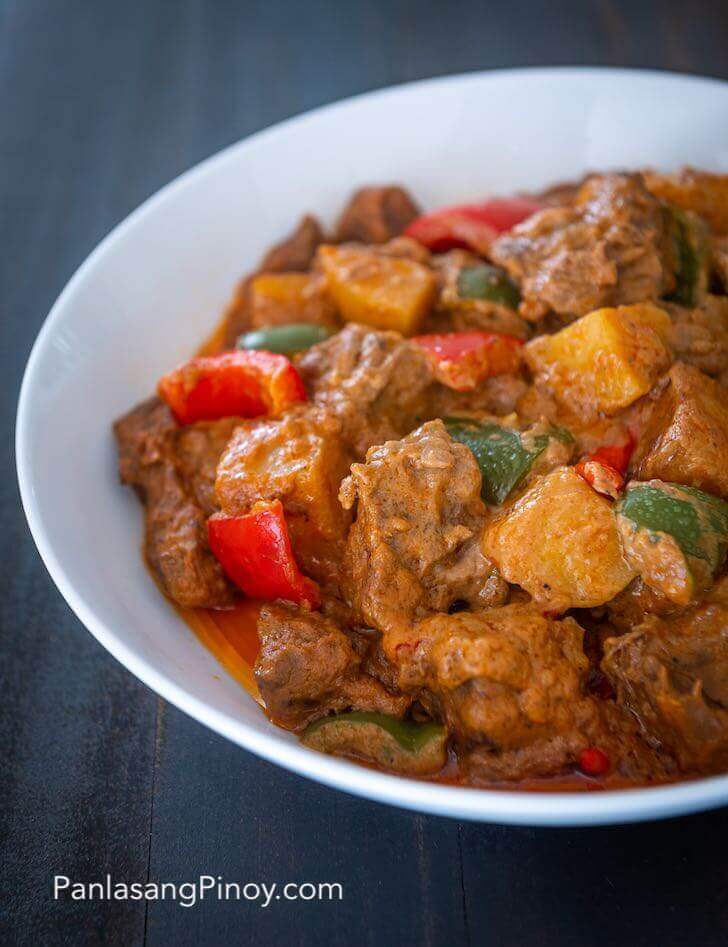 Beef Kaldereta sa Gata with Peanut Butter