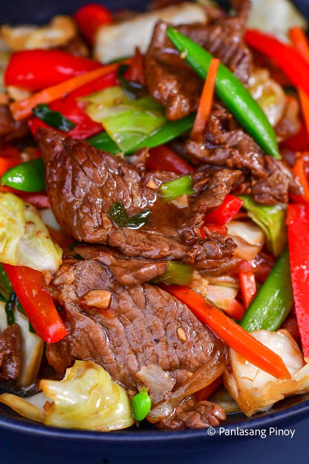 Beef with Cabbage and Bell Peppers