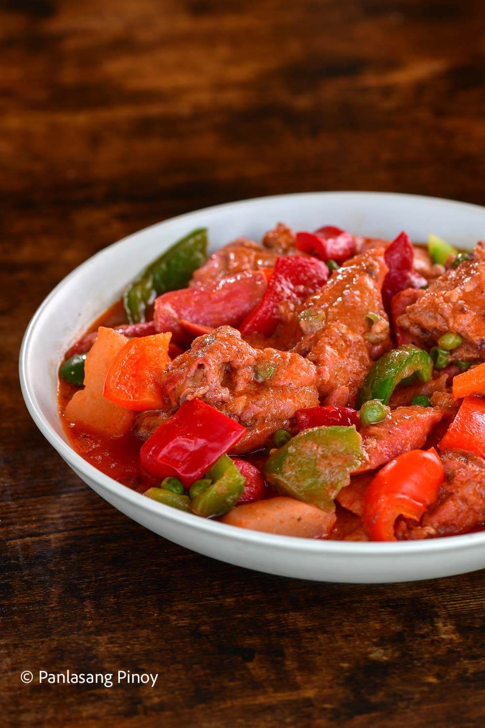 Chicken Afritada with Coconut Milk