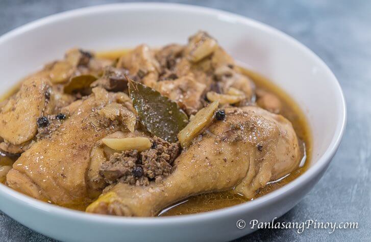 chicken and liver adobo