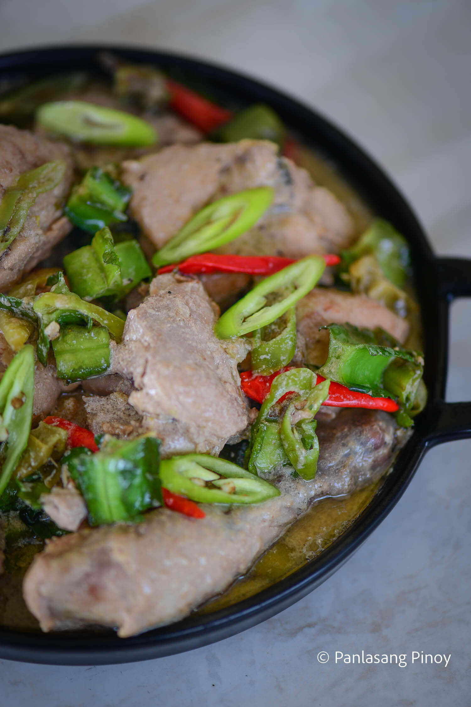 chicken with winged bean in coconut milk