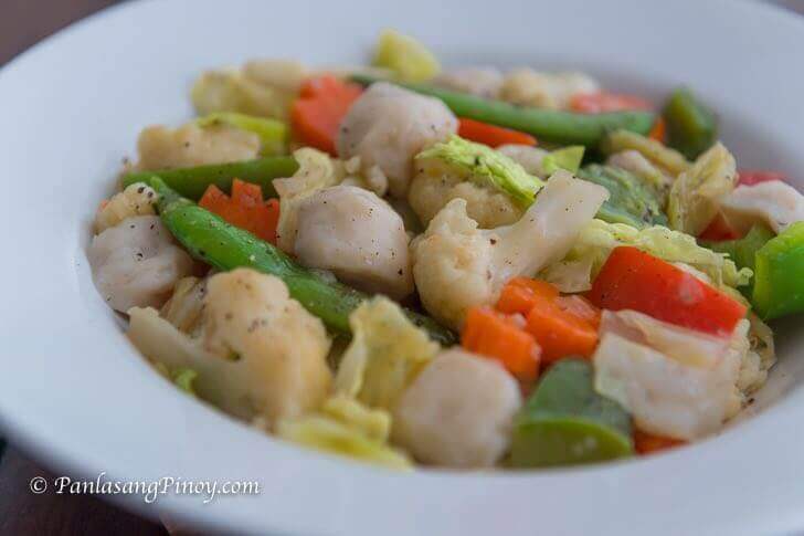 Chop Suey with Squid Balls