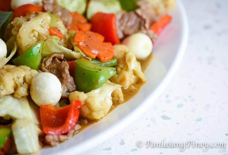 Chopsuey with Quail Eggs Recipe