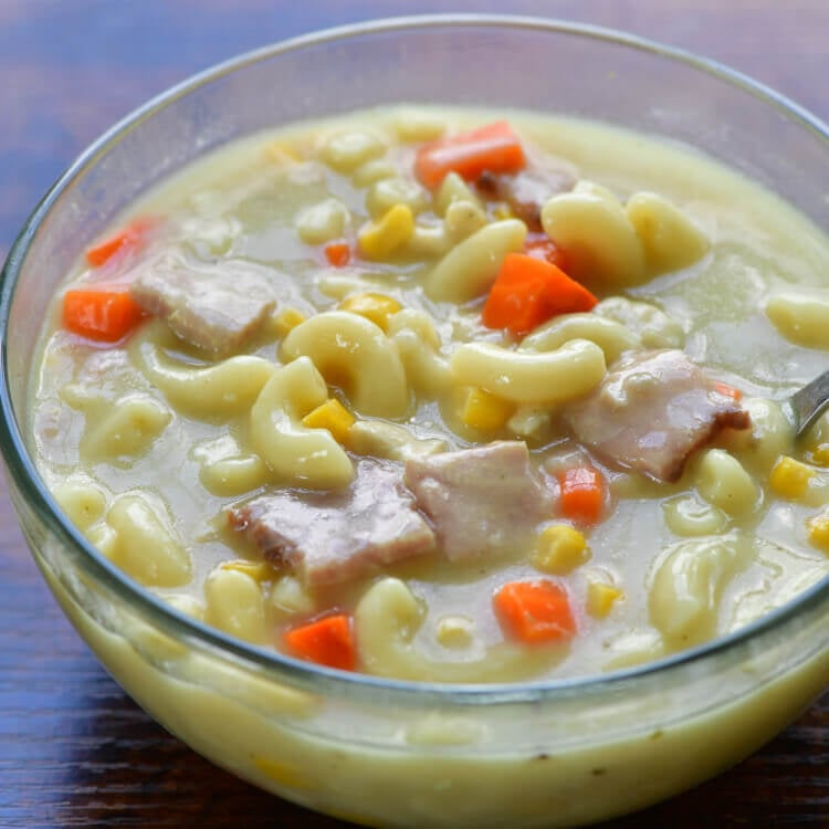 creamy macaroni soup recipe