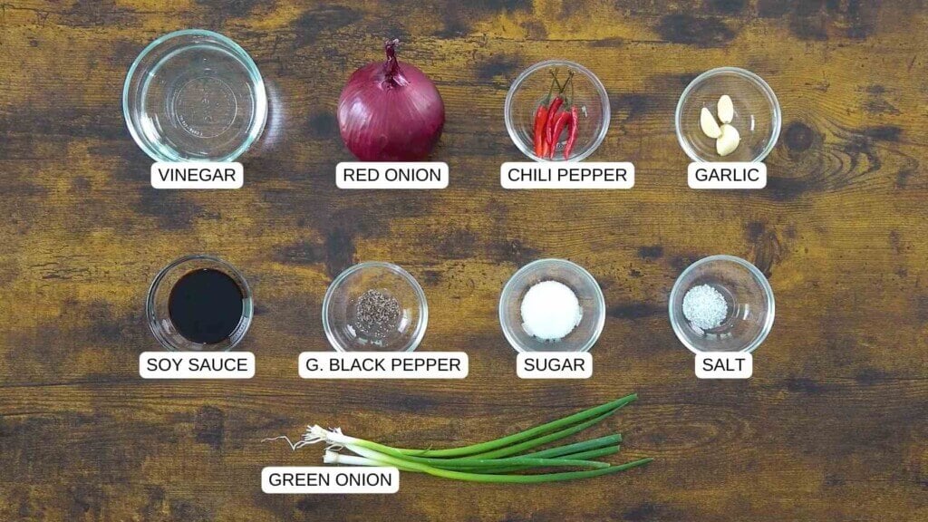 DIPPING SAUCE INGREDIENTS