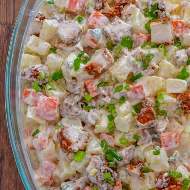 Easy Fried Chicken Potato Salad