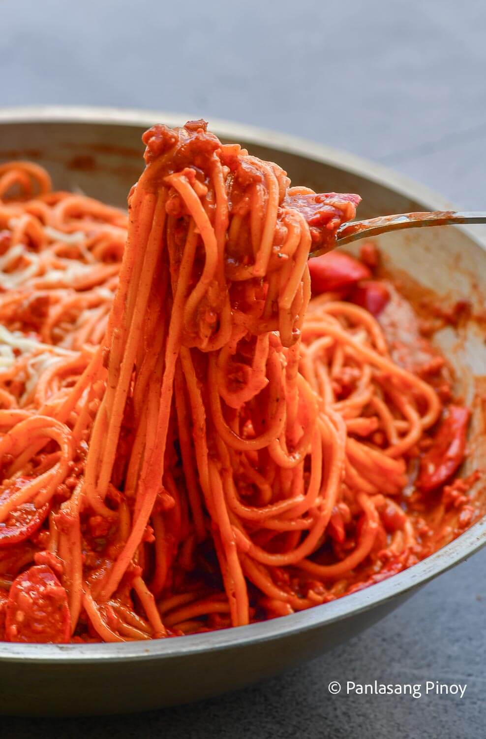 Filipino style spaghetti recipe