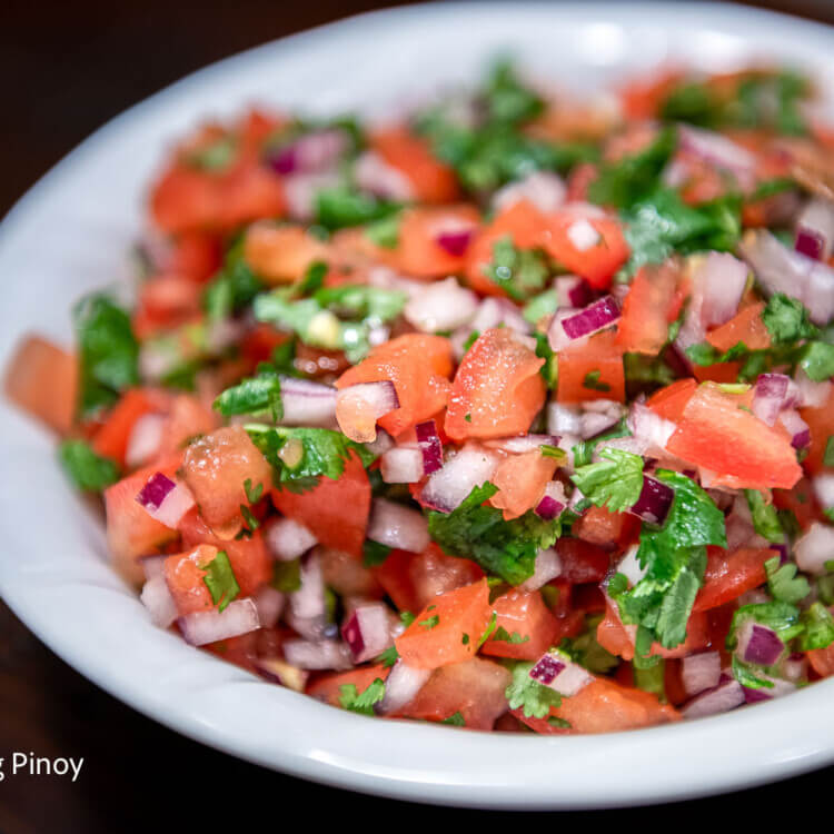 fresh veggies for pico de gallo