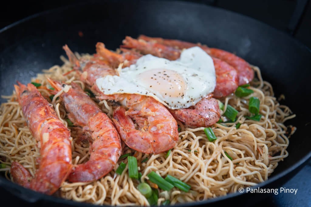 Garlic Butter Shrimp Pancit Canton