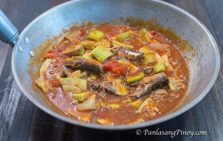 ginisang upo na may sardinas recipe