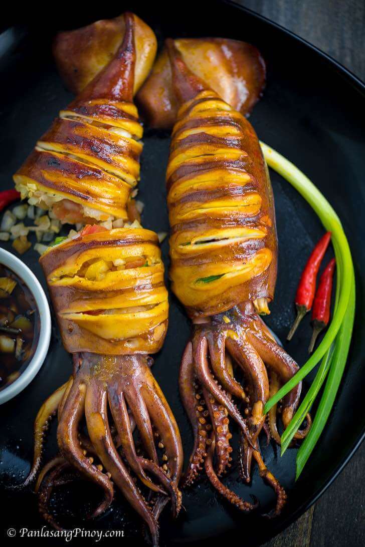 Inihaw na Pusit - Grilled Squid