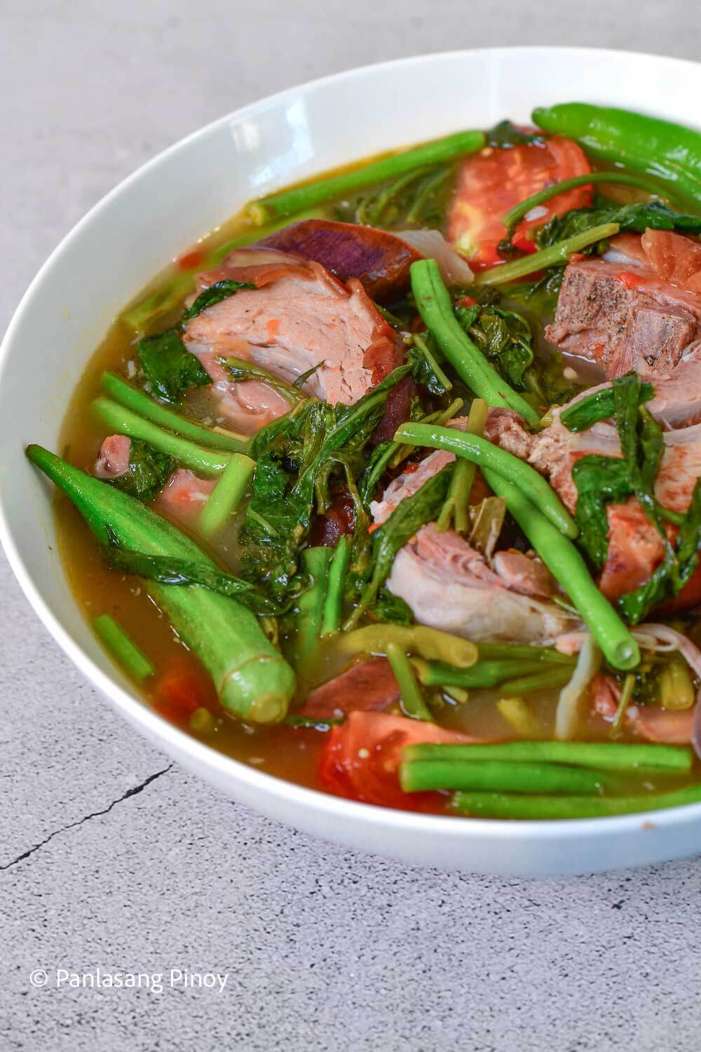 lechon soup sinigang