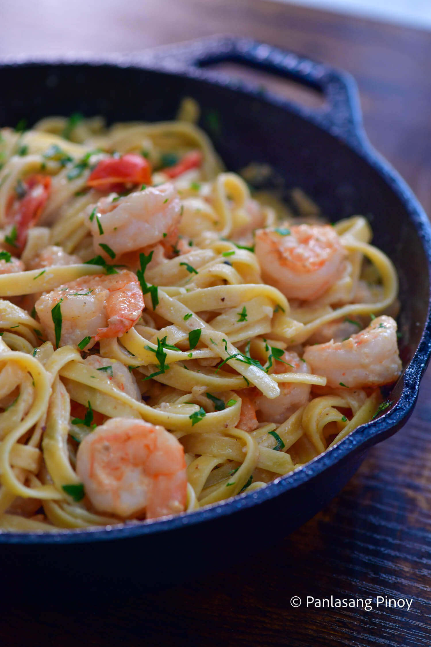 Lemon garlic pasta