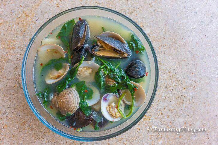 Manila Clam and Mussel Tinola