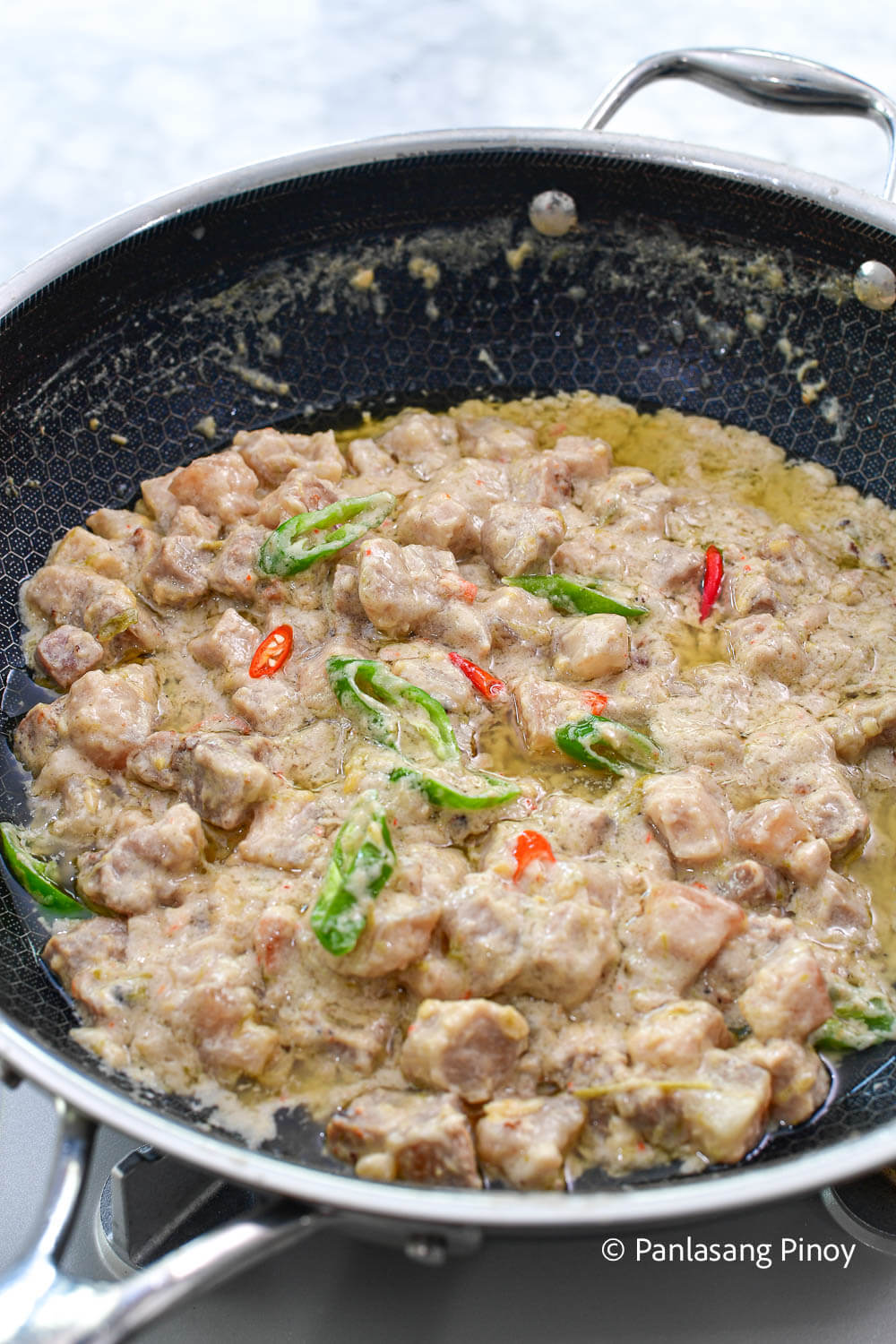 Pork in coconut milk