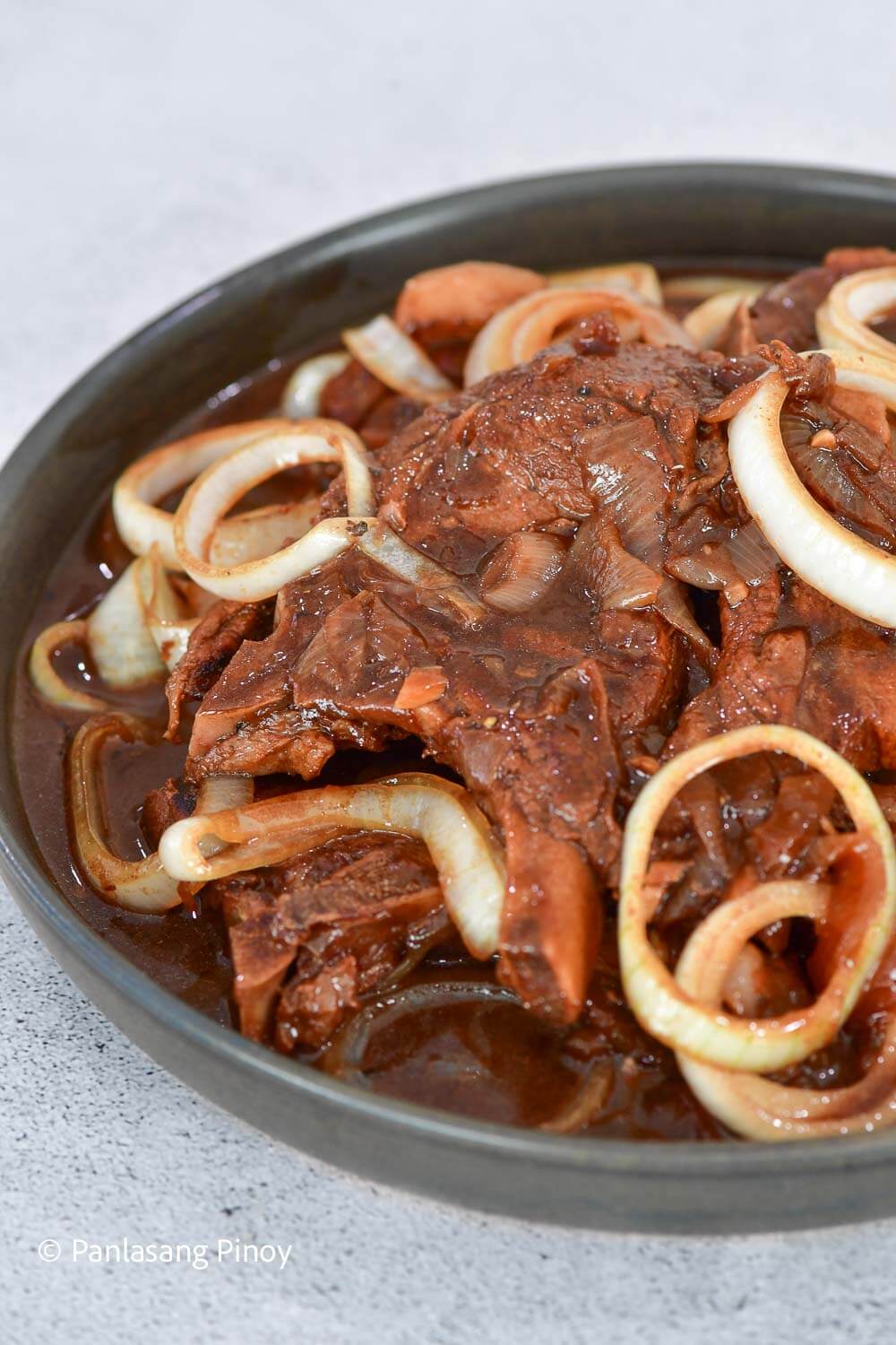 pork steak with onions