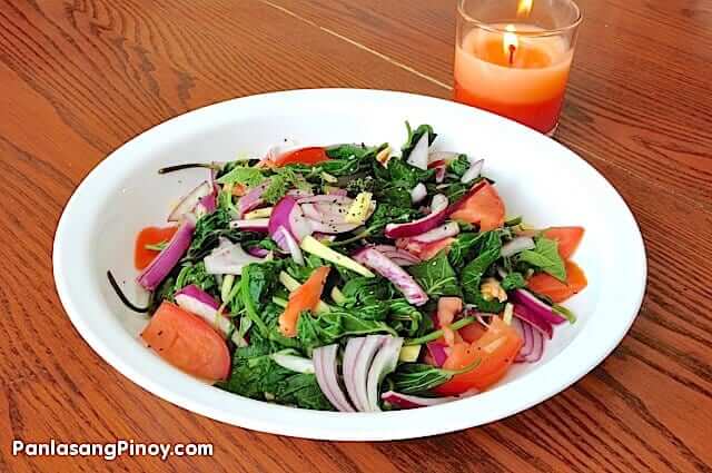 Sweet Potato Leaves Salad