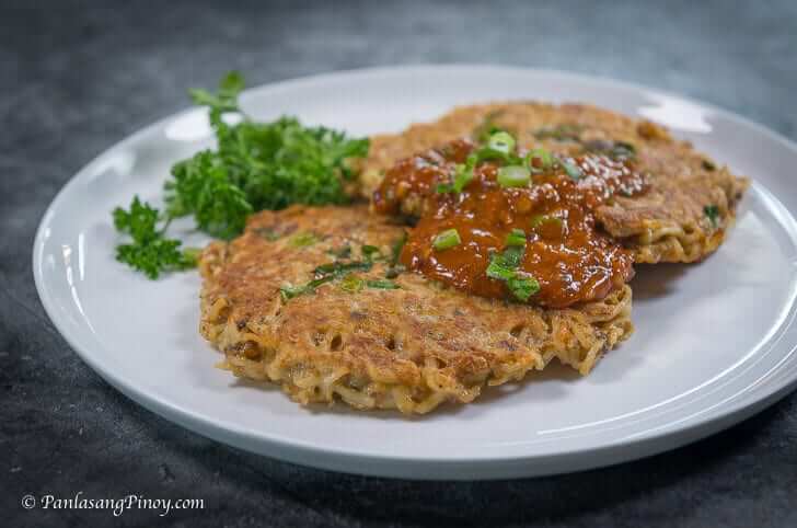 tortang noodles at sardinas