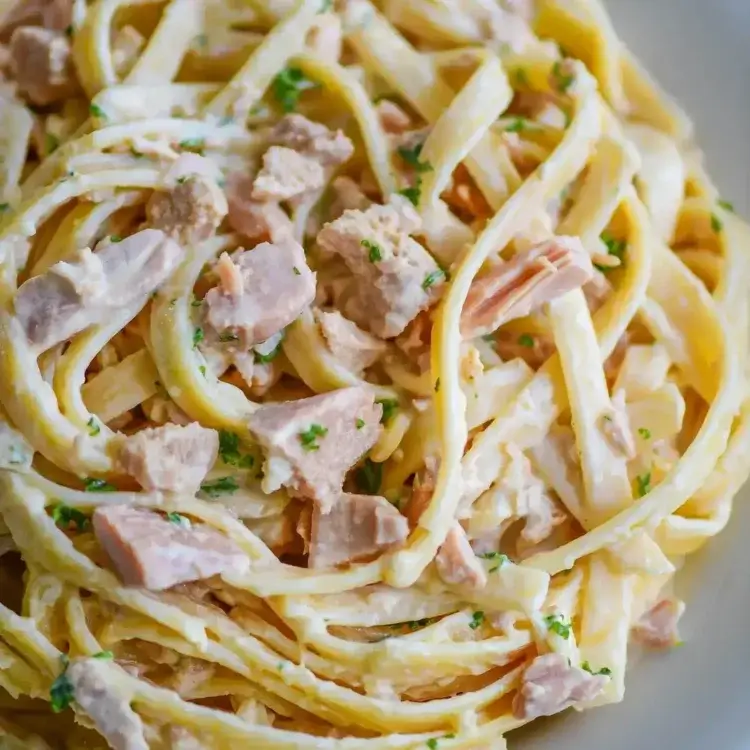 creamy chicken pasta carbonara alfredo