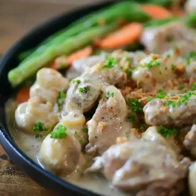 Creamy chicken with veggies