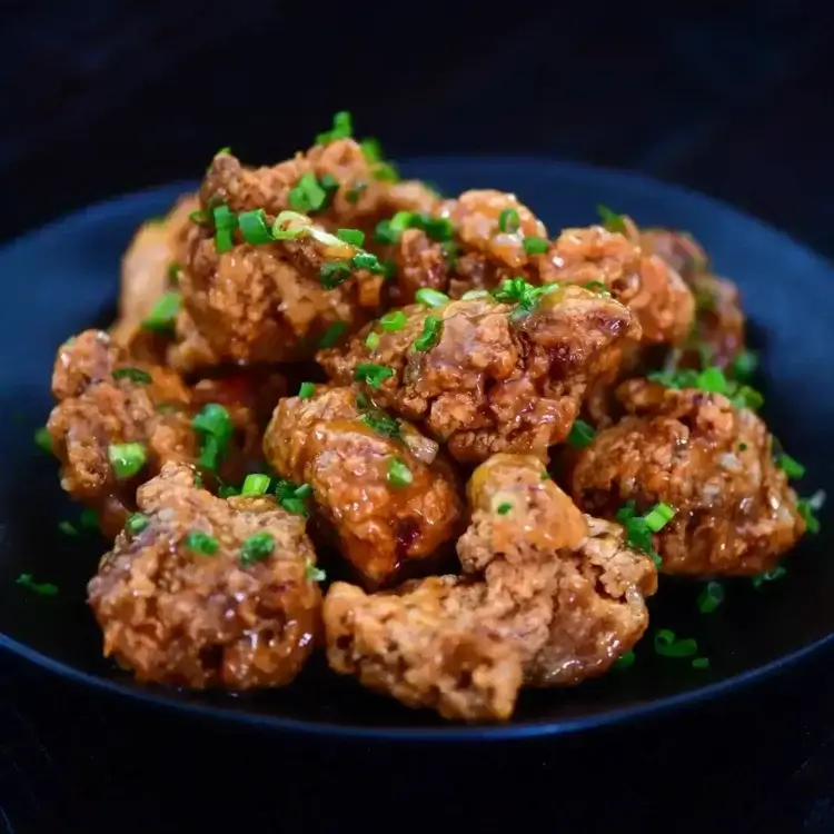 fried chicken with mayo garlic glaze recipe