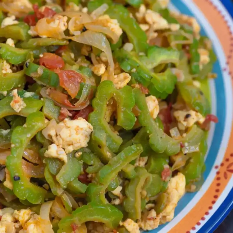 Ginisang Ampalaya with Eggs