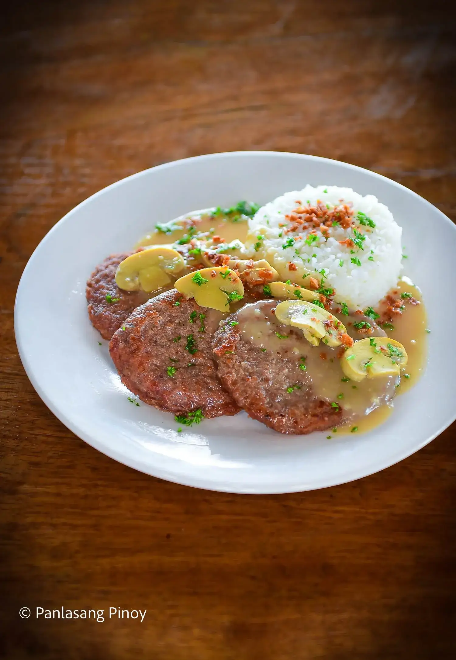 how to cook burger steak with gravy